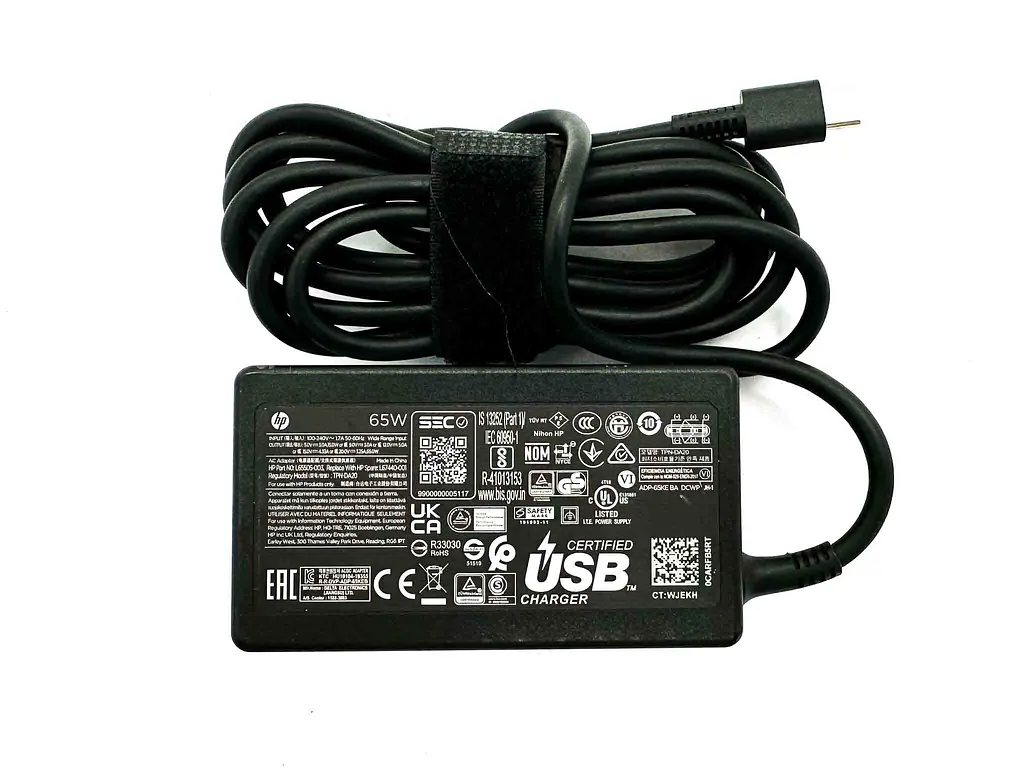 Блок живлення Hp 65w Type-C, 20v 15v 12v 9v 5v, 3A, квадрат- Б/В - фото 2