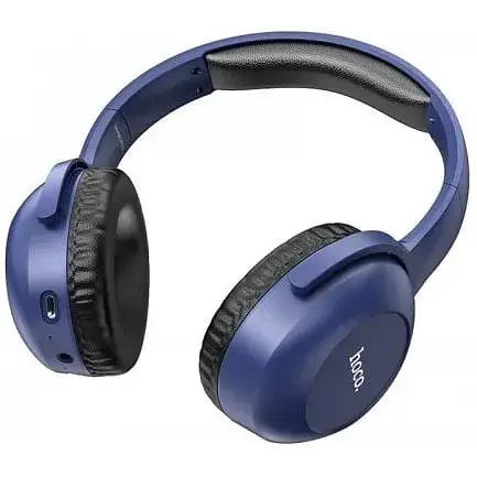 Навушники бездротові Hoco Art sount BT Headset W33 повнорозмірні сині 6931474755087 - фото 8