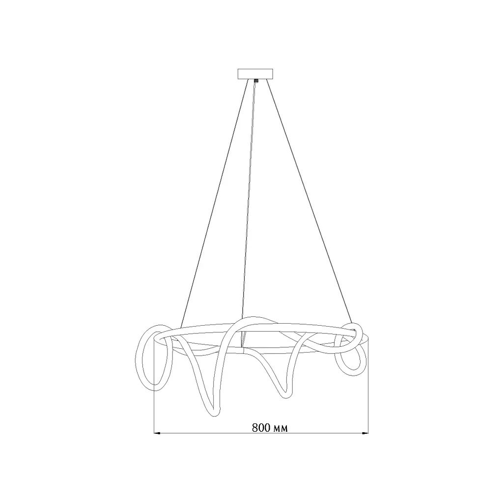 Люстра MJ-Light ROPE D800 4000K GD 10021 - фото 9