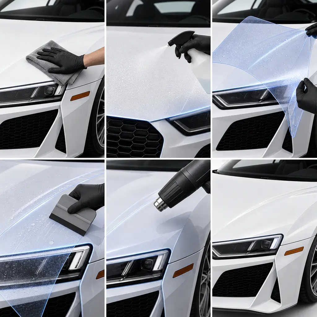 Антигравійна захисна бронеплівка за лекалами для Audi R8 4S 2015-2024 - повний кузов - фото 3