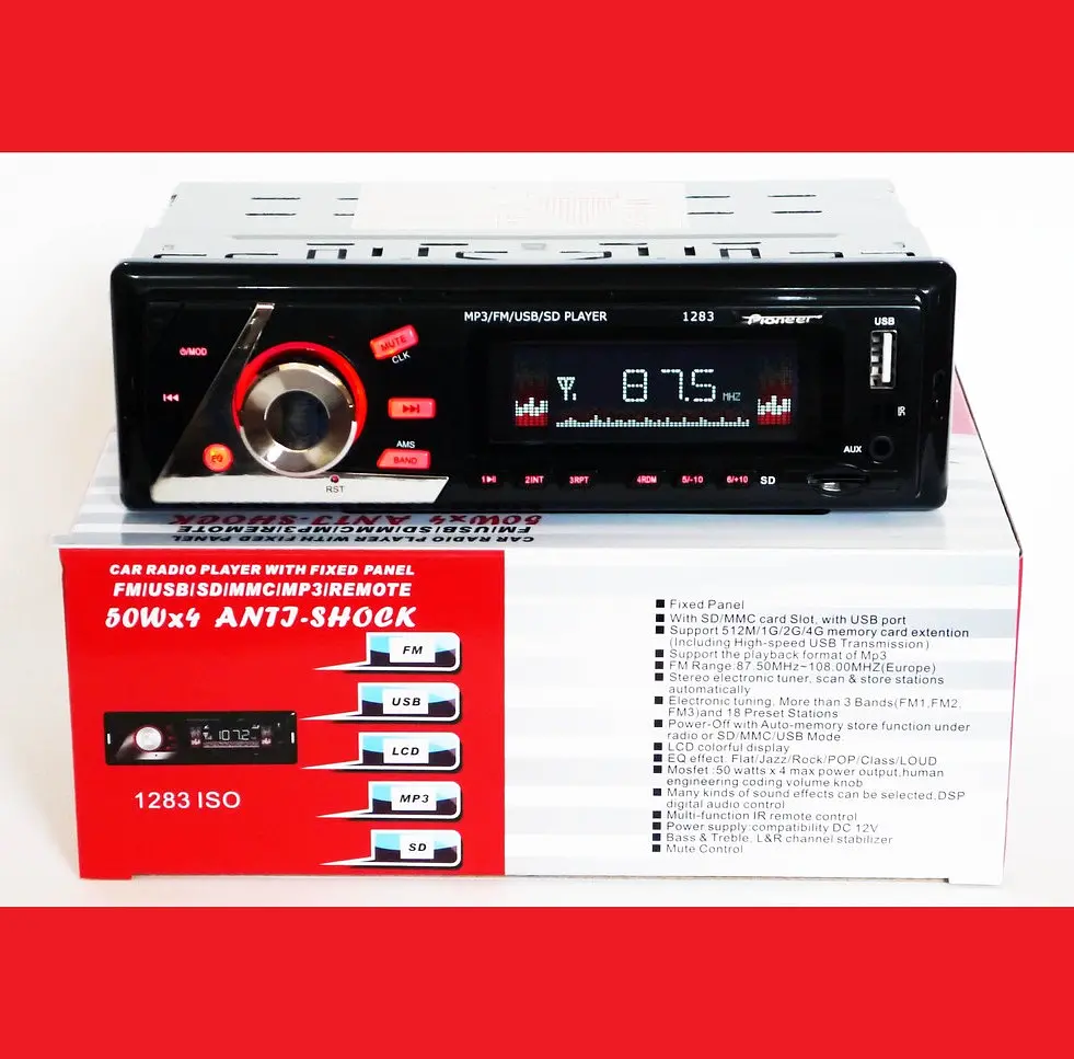 Автомагнітола Pioneer SPOWER 1283 USB+SD+AUX - фото 3