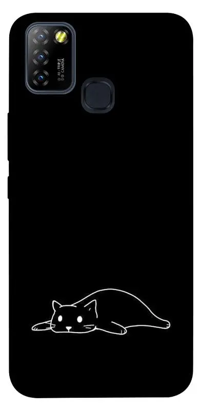 TPU чохол Demsky Lazy cat для Infinix Hot 10 Lite
