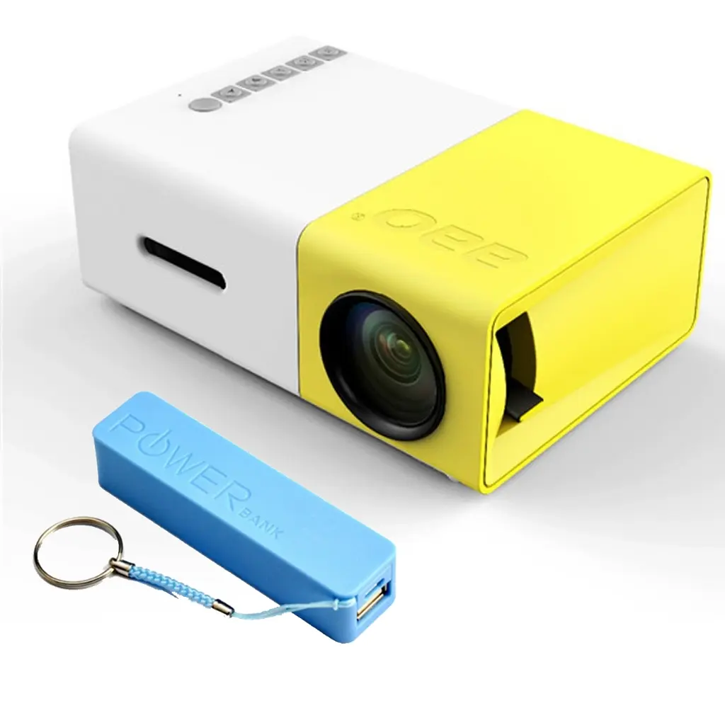 Проектор кишеньковий No Brand Panorama Yellow + PowerBank 2600mah