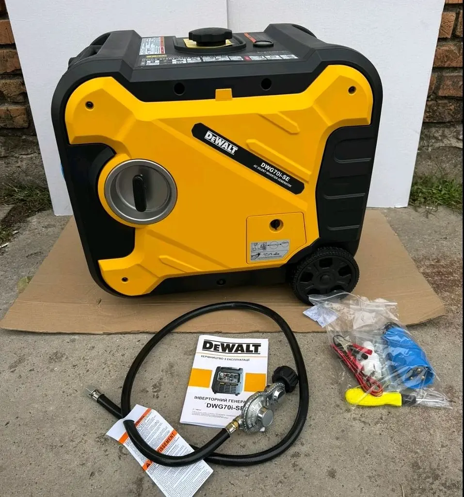 Інверторний Генератор DeWALT DWG70i-SE Газ/Бензин (7.0–7.5 кВт) Електростартер, AVR, ATS, Закритий корпус - фото 2