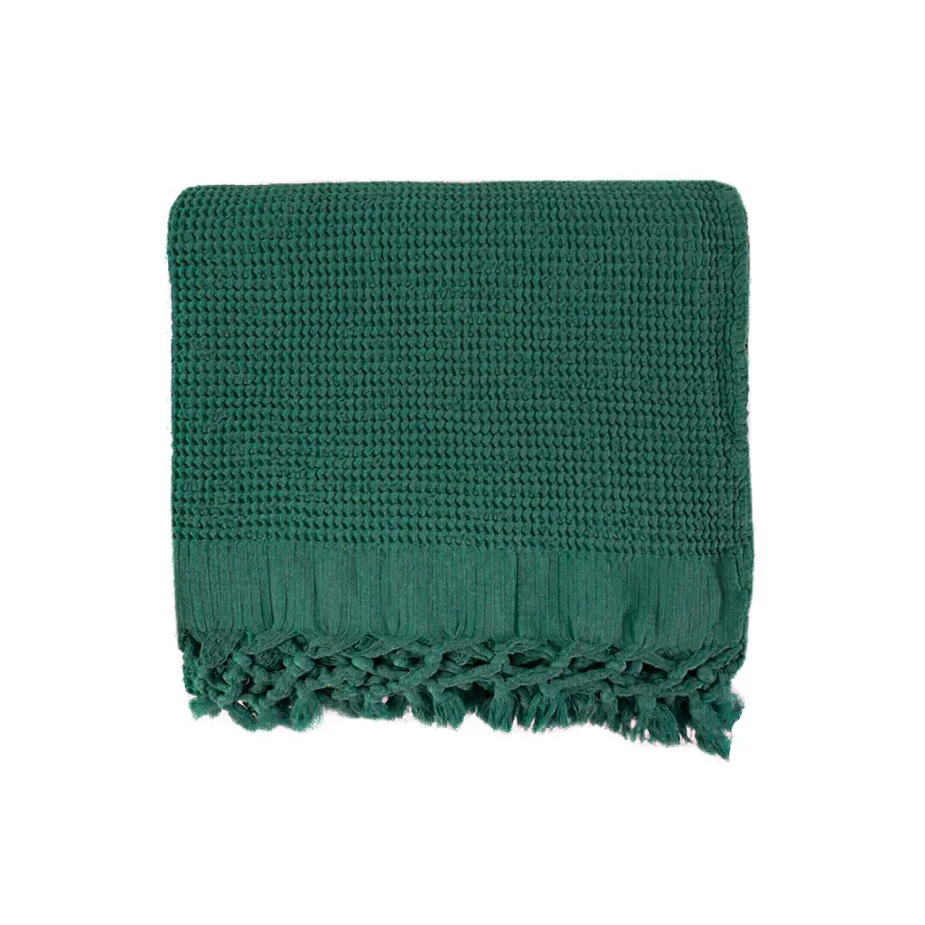 Плед Lotus Home - Rius green зеленый 130x170 - фото 2