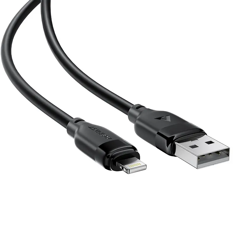 Дата кабель Acefast C16-02 USB to Lightning 2.4A (1.2m) Black - фото 4