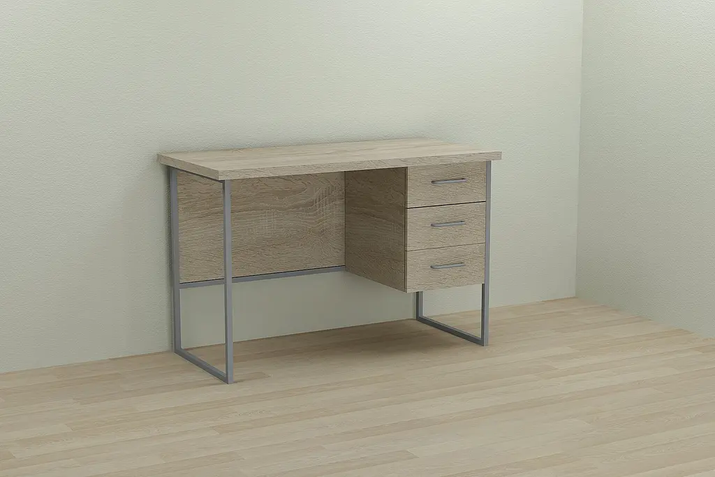 Комп'ютерний стіл Ferrum-decor Гаррі 75x120x60 сірий ДСП Дуб Сонома 32мм (FRD-101457) - фото 3
