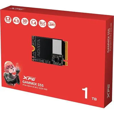 Накопитель SSD M.2 2230 1TB GAMMIX S55 ADATA (SGAMMIXS55-1T-C) - фото 3