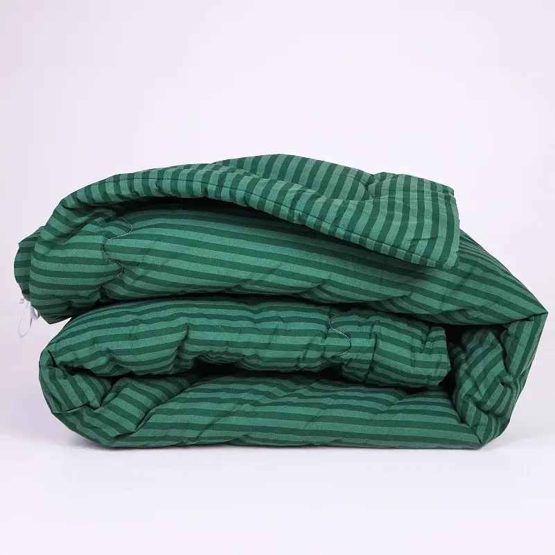 Набор MirSon №1000 Сolor Fun Line Stripe Emerald EcoSilk 172 х 205 см изумрудный (2200010867503) - фото 2