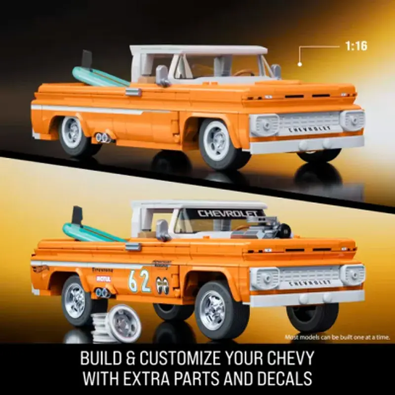 Конструктор Mattel Brick Shop Hot Wheels Elite Chevy 858 деталей (JFT20) - фото 2