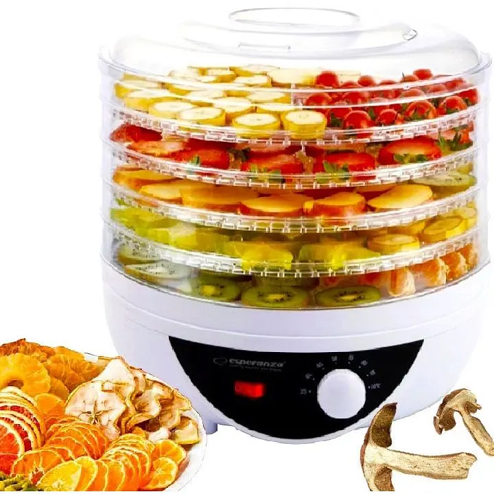 Сушарка-дегідратор для фруктів і овочів Esperanza EKD002 250 Вт напівавтоматична 5 секцій - фото 4