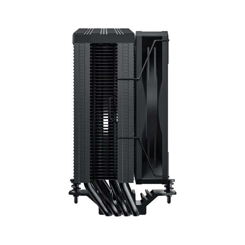 Кулер для процесора GameMax Sigma 520 Digital, Black, алюміній/мідь, 1x120 мм ARGB, Intel 1851/1700/1200/115x, AMD AM5/AM4, до 220 Вт, висота 157 мм, цифровий LCD дисплей показує температуру - фото 5