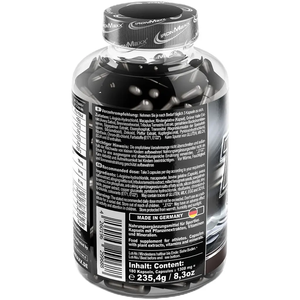 Бустер тестостерона IronMaxx Teston Ultra Strong 180 капсул - фото 3