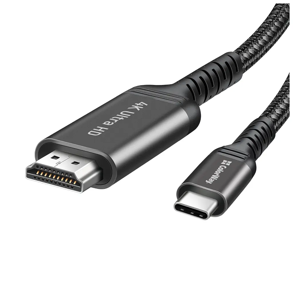 Кабель мультимедійний USB-C to HDMI M 2.0m 4K60Hz black ColorWay (CW-CBCHD077-BK) - фото 4