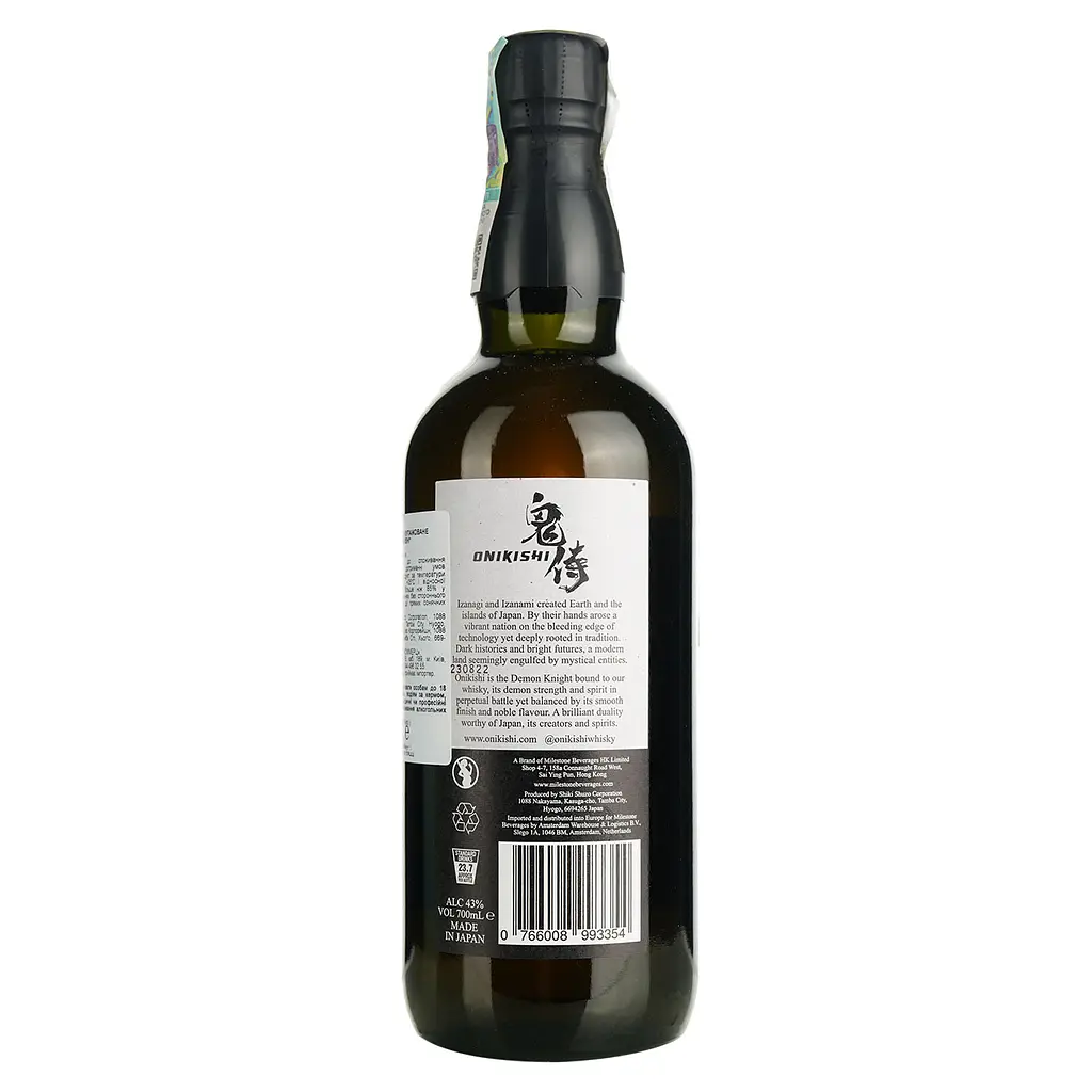 Віскі Onikishi Blended 43% 0.7 л в подарунковій упаковці - фото 5