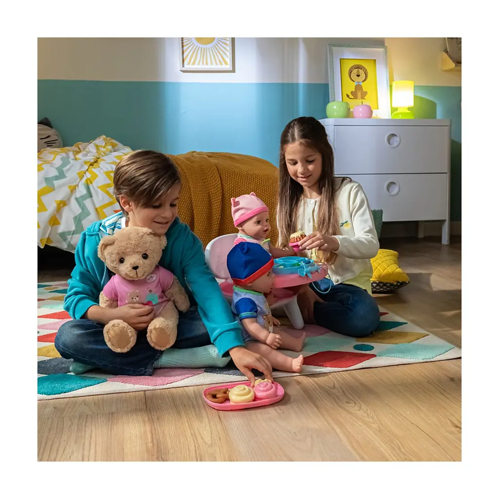 Игровой набор Baby Born Столик для кормления куклы Baby Born S2 Время обеда (840634) - фото 4