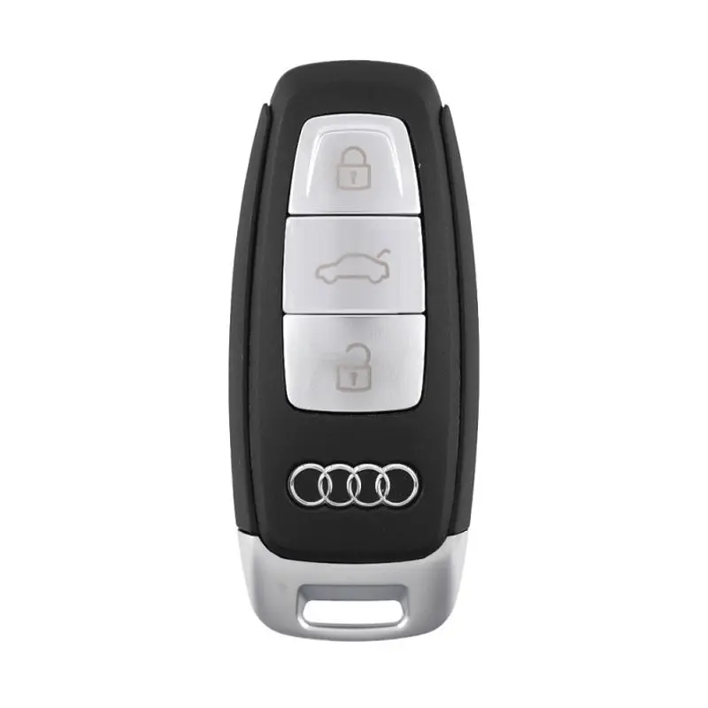 Чохол ключа №2 Audi червоний+хромована окантовка (3 кнопки) TPU - фото 2