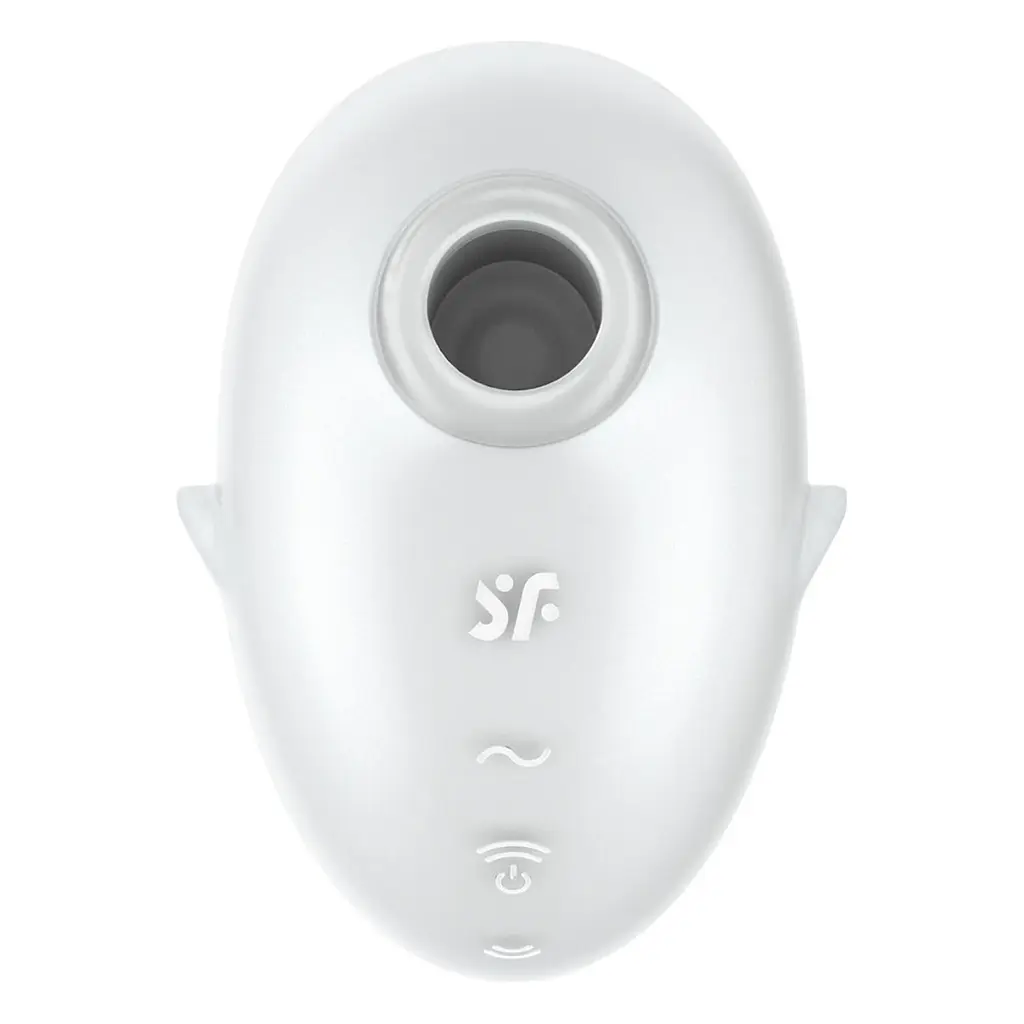 Вакуумный стимулятор клитора с вибрацией Satisfyer Cutie Ghost белый - фото 2