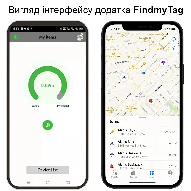 Мини GPS трекер - bluetooth маячок в виде брелока с автономной работой до 1 года FindmyTag, черный (101155) - фото 6