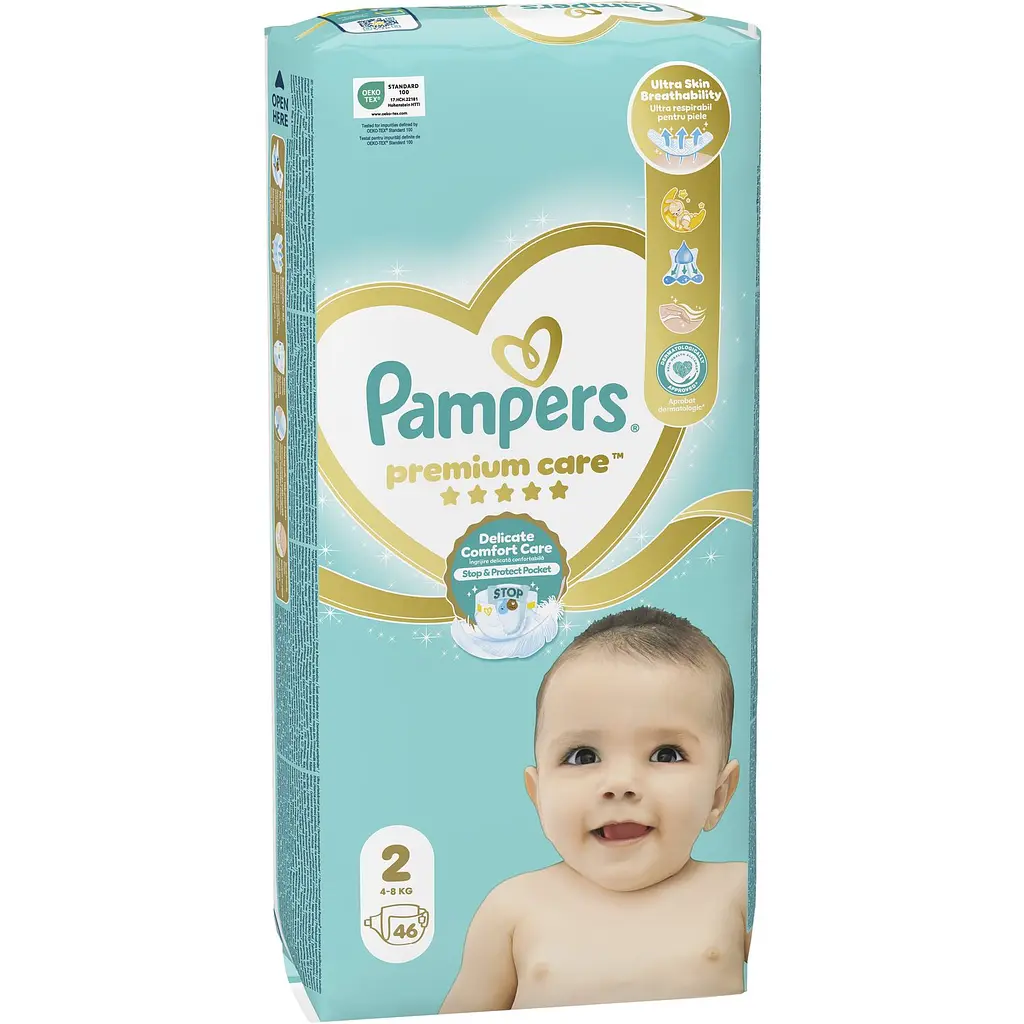 Подгузники Pampers Premium Care 2 (4-8 кг) 138 шт. (3 уп х 46 шт.) - фото 3