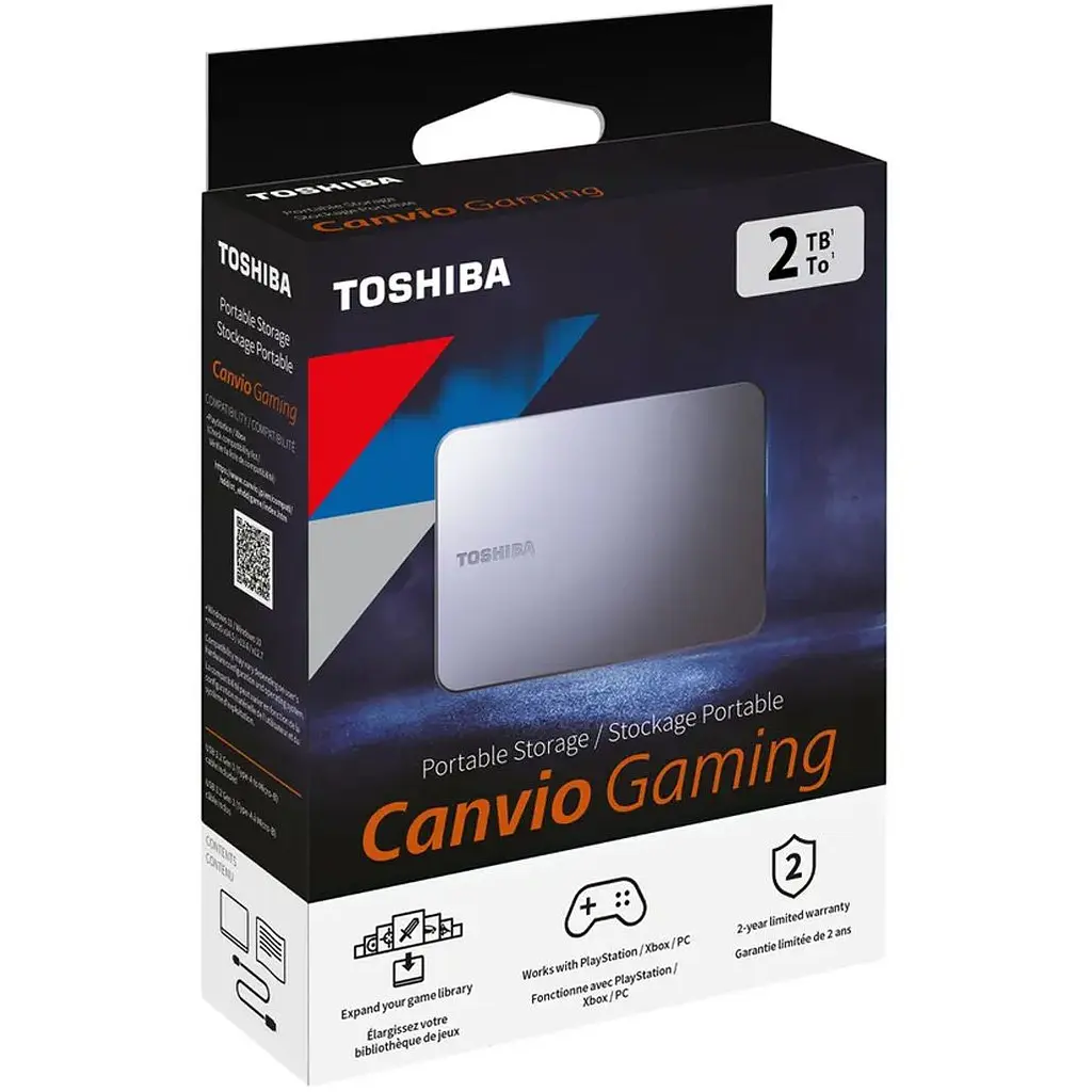 Зовнішній жорсткий диск Toshiba Canvio Gaming 2TB Dark Grey (HDTX220EK3AA) [168934] - фото 6