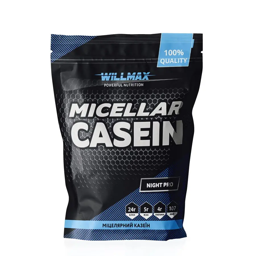 Протеїн Willmax Micellar Casein, 900 грам - Без смаку