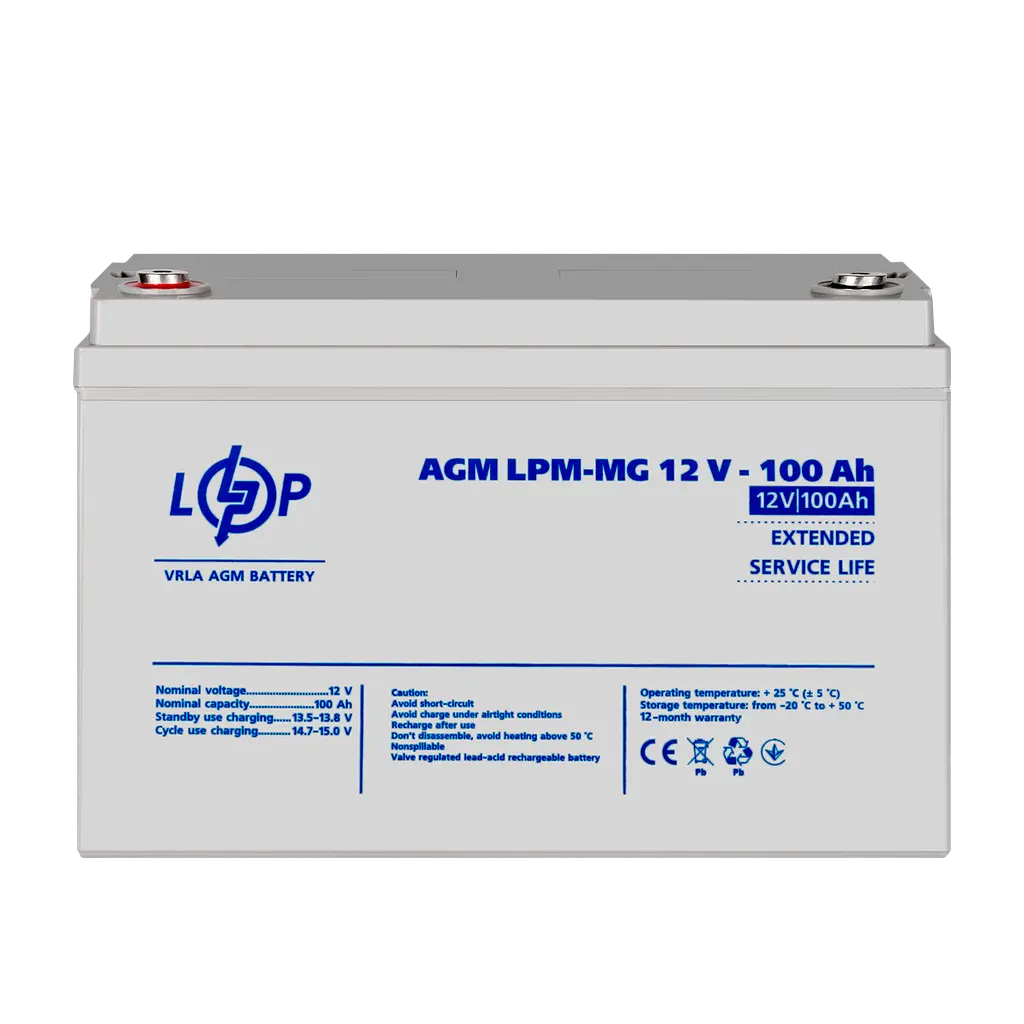 Акумулятор мультигелевий LPM-MG 12V - 100 Ah - фото 2