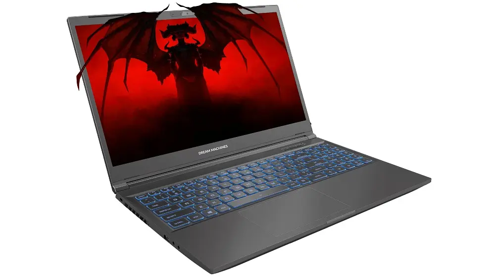 Ноутбук Dream Machines RT3050-15 15.6FHD IPS, AMD R5-7535HS, 16GB, F1TB, NVD3050-4, DOS, чорний (RT3050-15UA31) - фото 2