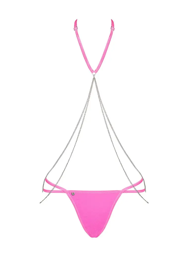 Трусики Obsessive Lolitte Chainty L/XL рожевий - фото 5