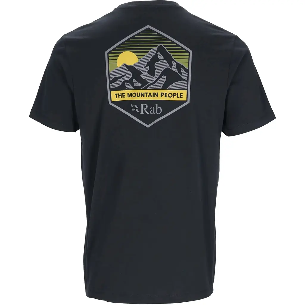 Футболка Rab Stance Mountain Peak Tee Beluga Black M (1033-RB QCB-66-BEL-MED) - фото 2