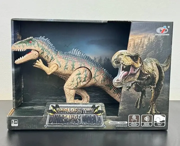Фігурка динозавра Тиранозавр коричневий Dino Toys 55231 зі звуком - фото 6