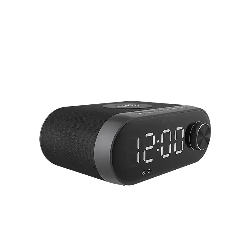 Портативная акустика-настольные часы Yison with Qi Charger LED Clock WS-4 - фото 3