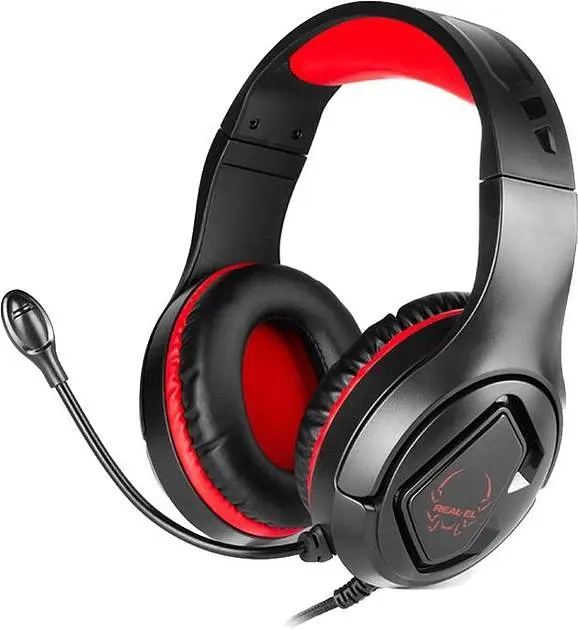 Ігрова гарнітура Real-EL GDX-7590 Black-Red (GDX-7590 Black-Red)