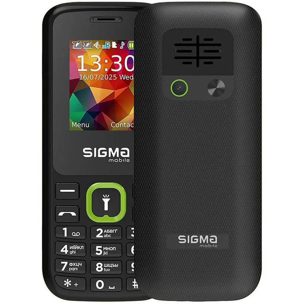 Мобильный телефон Sigma mobile X-style 171 MINI Black/Green UA-UCRF (4827798813720) [160994] - фото 2