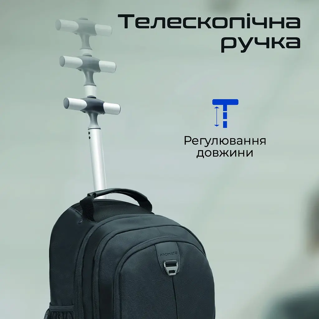 Рюкзак для ноутбука Promate 15.6 (compact-tr.black) - фото 6