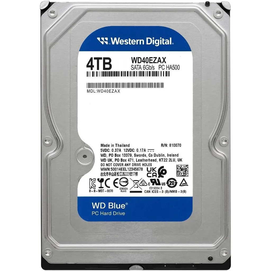 Жорсткий диск 3.5` WD Blue 4TB SATA 256MB (WD40EZAX) [141080] - фото 3