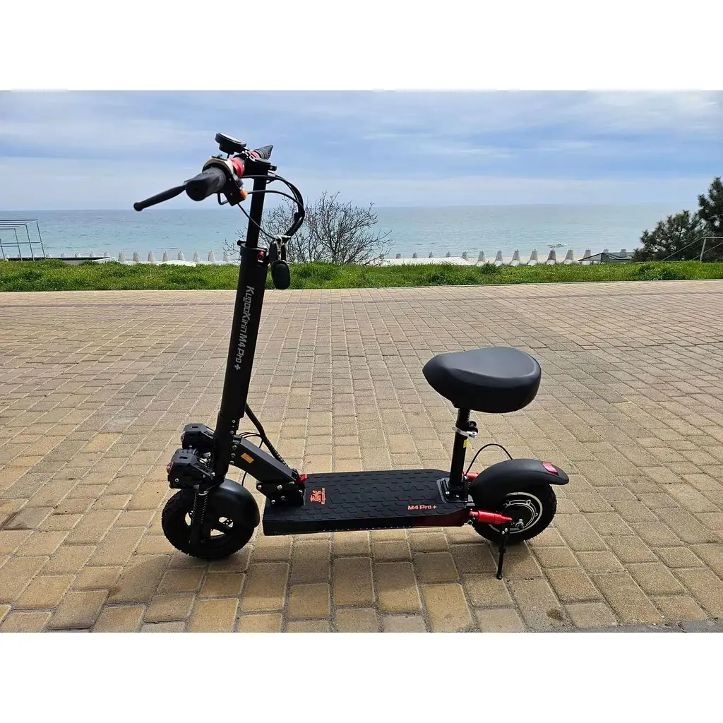 Електросамокат із сидінням KugooKirin M4 PRO Plus (1000W, 18Ah) +Вольтметр +3 фари - фото 2