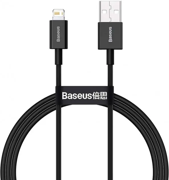 Кабель Baseus Superior Series Fast Charging Data Cable USB to Lightning 2.4A 2m Black - фото 2