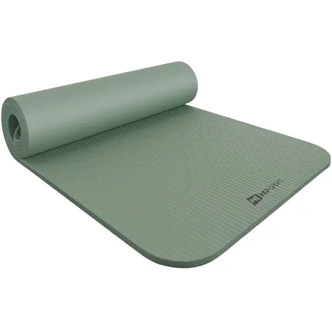 Коврик для йоги Hop-Sport HS-NB015GM NBR 1.5 см оливковый - фото 2