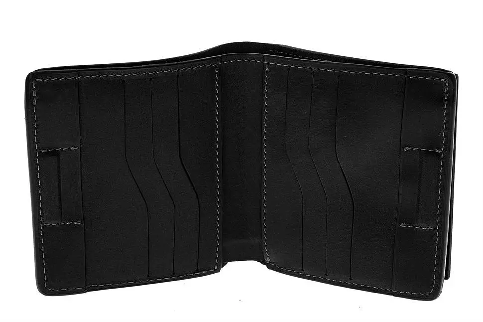Мужской кожаный кошелек Grande Pelle 10х10х2.5 см acs0029295 - фото 5