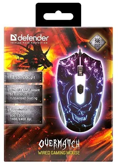 Миша Defender Overmatch GM-069 (52069) (6652130) - фото 4