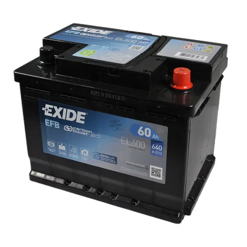 Акумулятор автомобільний EXIDE START-STOP EFB 60A (EL600) - фото 3