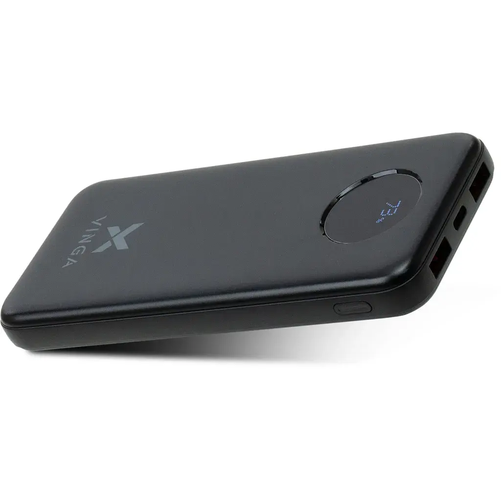Батарея універсальна Vinga 10000 mAh 22.5W Display Black (VPBB1022) - фото 2