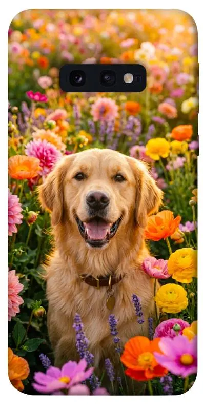 TPU чохол Demsky Flowery labrador для Samsung Galaxy S10e