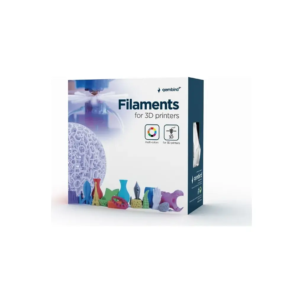 Пластик для 3D-принтера Gembird PLA High Speed 1.75 мм, 1kg black (3DP-PLA1.75HY-01-BK) - фото 3