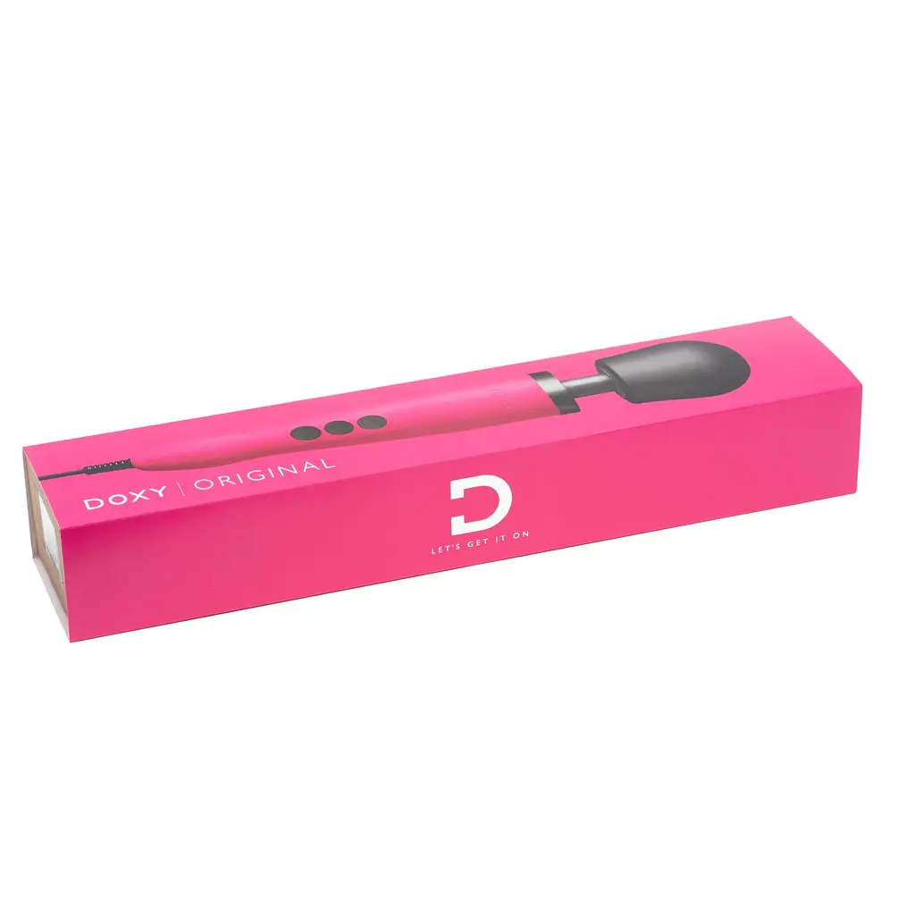 Вібромасажер DOXY Original Pink, дуже потужний, живлення 220В, пульсівні вібрації - фото 6