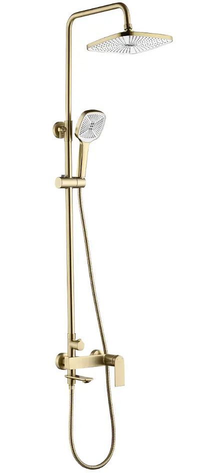 Душова система з виливом Rea Storm brushed gold REA-P9536 - фото 3