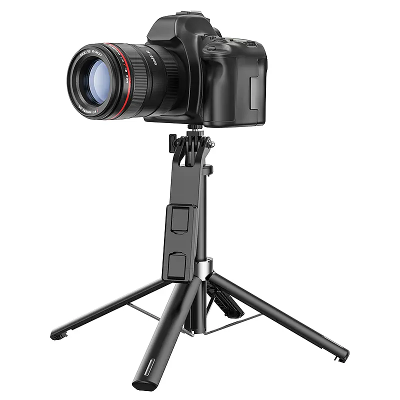 Селфі-монопод HOCO K21 Stream aluminum alloy live broadcast holder Black - фото 6