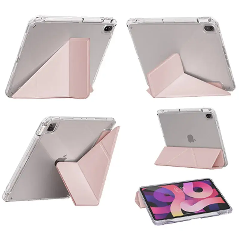 Чохол до планшета BeCover Ultra Slim Origami Transparent Apple iPad Air 11" M4 2026 Pink (715185) - фото 5