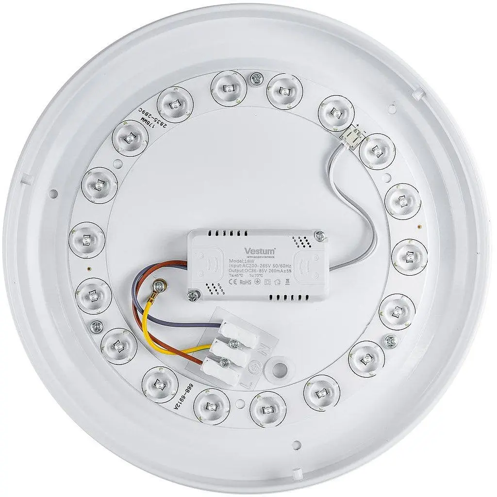 Потолочный светильник Vestum Simple матовый 16W 255х45 мм 6500К - фото 3